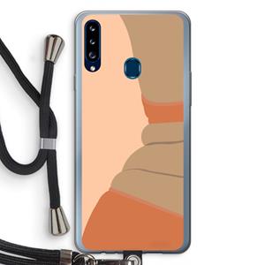CaseCompany Bikini: Samsung Galaxy A20s Transparant Hoesje met koord