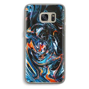 CaseCompany Black Unicorn: Samsung Galaxy S7 Transparant Hoesje