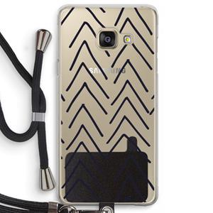 CaseCompany Marrakech Arrows: Samsung Galaxy A3 (2016) Transparant Hoesje met koord