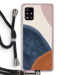CaseCompany Geo #1: Samsung Galaxy A51 5G Transparant Hoesje met koord