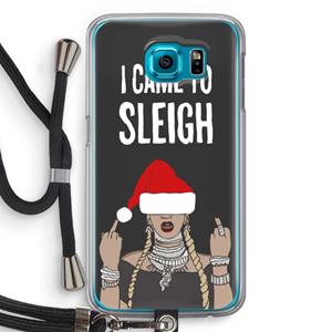 CaseCompany Came To Sleigh: Samsung Galaxy S6 Transparant Hoesje met koord
