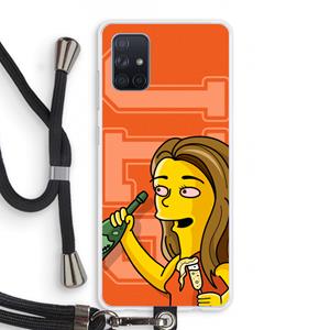 CaseCompany Jamie Lee Simpson: Samsung Galaxy A71 Transparant Hoesje met koord