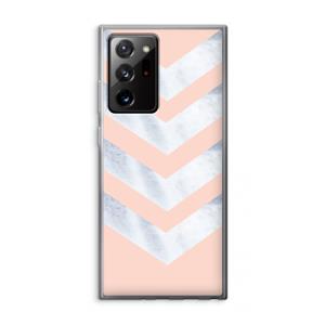 CaseCompany Marmeren pijlen: Samsung Galaxy Note 20 Ultra / Note 20 Ultra 5G Transparant Hoesje