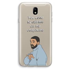 CaseCompany Hotline bling: Samsung Galaxy J7 (2017) Transparant Hoesje