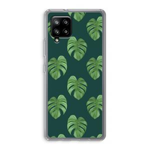 CaseCompany Monstera leaves: Samsung Galaxy A42 5G Transparant Hoesje