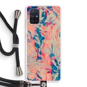 CaseCompany Alone: Samsung Galaxy A71 Transparant Hoesje met koord