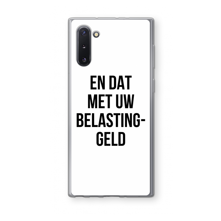 CaseCompany Belastinggeld: Samsung Galaxy Note 10 Transparant Hoesje