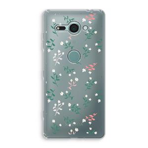 CaseCompany Small white flowers: Sony Xperia XZ2 Compact Transparant Hoesje