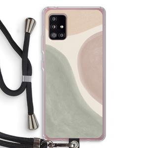 CaseCompany Geo #6: Samsung Galaxy A51 5G Transparant Hoesje met koord