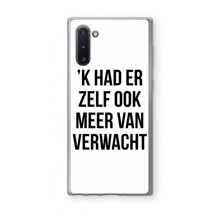 CaseCompany Meer verwacht: Samsung Galaxy Note 10 Transparant Hoesje