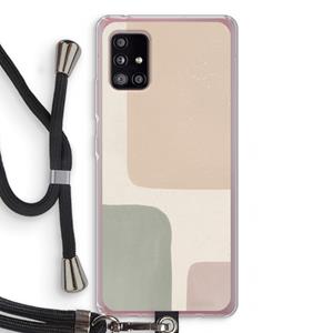 CaseCompany Geo #7: Samsung Galaxy A51 5G Transparant Hoesje met koord