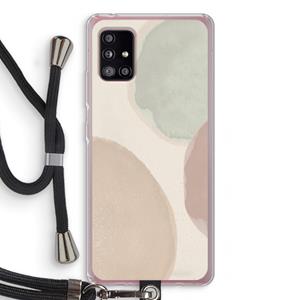 CaseCompany Geo #8: Samsung Galaxy A51 5G Transparant Hoesje met koord