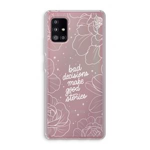 CaseCompany Good stories: Samsung Galaxy A51 5G Transparant Hoesje