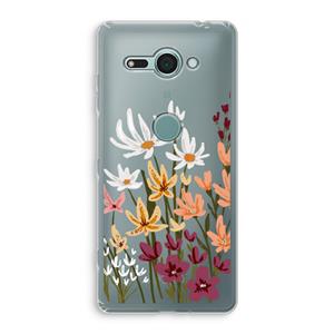 CaseCompany Painted wildflowers: Sony Xperia XZ2 Compact Transparant Hoesje