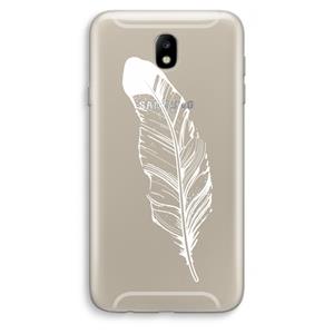 CaseCompany Pluim: Samsung Galaxy J7 (2017) Transparant Hoesje