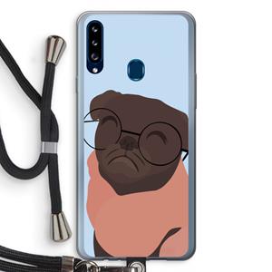 CaseCompany Ludo: Samsung Galaxy A20s Transparant Hoesje met koord