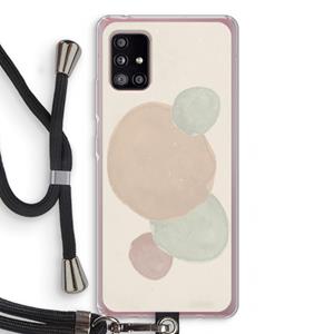 CaseCompany Geo #9: Samsung Galaxy A51 5G Transparant Hoesje met koord
