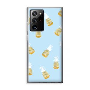 CaseCompany Ananasjes: Samsung Galaxy Note 20 Ultra / Note 20 Ultra 5G Transparant Hoesje