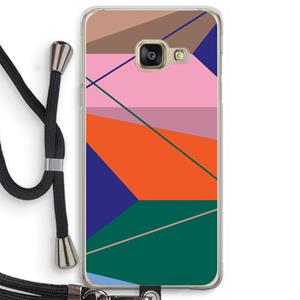 CaseCompany Gestalte 1: Samsung Galaxy A3 (2016) Transparant Hoesje met koord