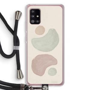 CaseCompany Geo #10: Samsung Galaxy A51 5G Transparant Hoesje met koord