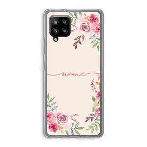 CaseCompany Rozen: Samsung Galaxy A42 5G Transparant Hoesje