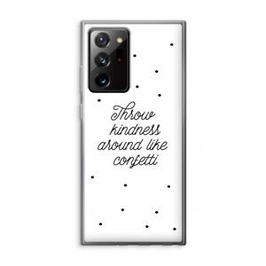 CaseCompany Confetti: Samsung Galaxy Note 20 Ultra / Note 20 Ultra 5G Transparant Hoesje
