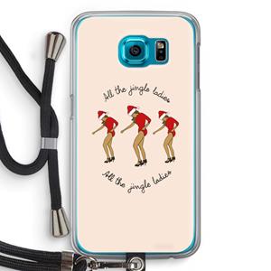 CaseCompany Jingle Ladies: Samsung Galaxy S6 Transparant Hoesje met koord