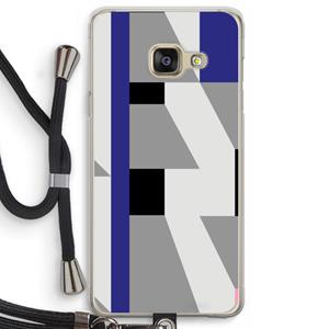 CaseCompany Gestalte 2: Samsung Galaxy A3 (2016) Transparant Hoesje met koord