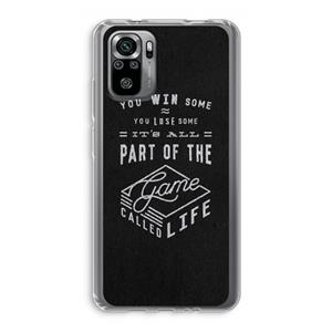 CaseCompany Life: Xiaomi Redmi Note 10S Transparant Hoesje