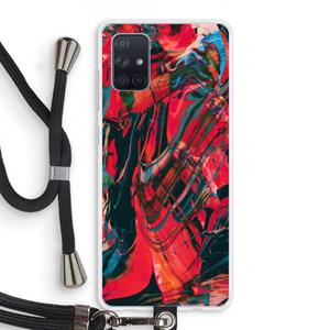 CaseCompany Endless Descent: Samsung Galaxy A71 Transparant Hoesje met koord