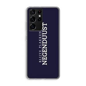 CaseCompany Blijve plakken in Negenduust: Samsung Galaxy S21 Ultra Transparant Hoesje