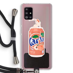 CaseCompany S(peach)less: Samsung Galaxy A51 5G Transparant Hoesje met koord