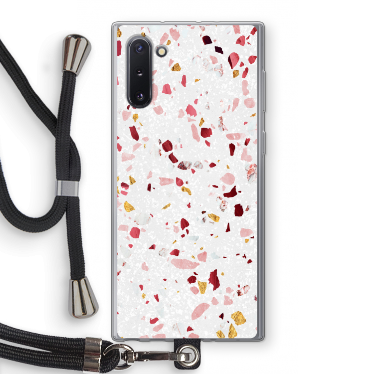 CaseCompany Terrazzo N°9: Samsung Galaxy Note 10 Transparant Hoesje met koord