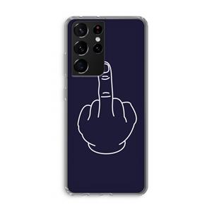 CaseCompany F**k U: Samsung Galaxy S21 Ultra Transparant Hoesje