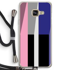 CaseCompany Gestalte 4: Samsung Galaxy A3 (2016) Transparant Hoesje met koord