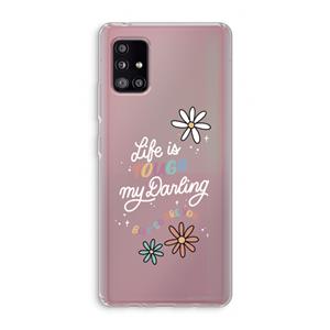CaseCompany Tough Life: Samsung Galaxy A51 5G Transparant Hoesje
