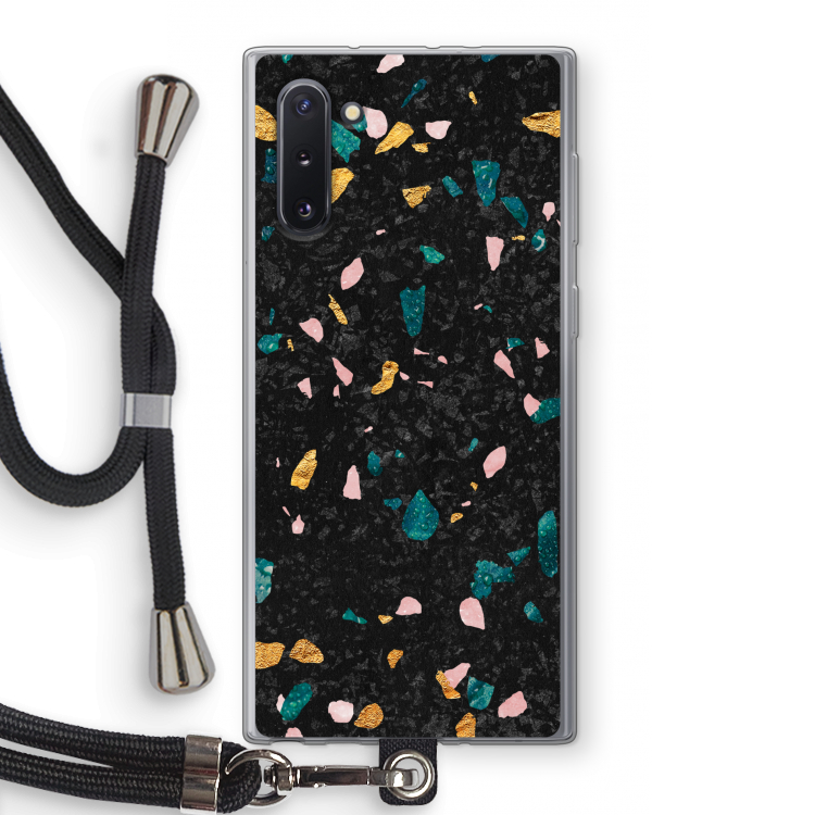 CaseCompany Terrazzo N°10: Samsung Galaxy Note 10 Transparant Hoesje met koord