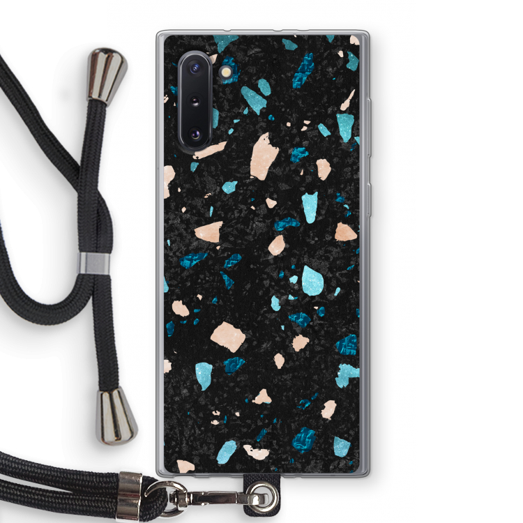 CaseCompany Terrazzo N°11: Samsung Galaxy Note 10 Transparant Hoesje met koord