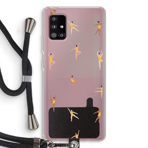 CaseCompany Dans #2: Samsung Galaxy A51 5G Transparant Hoesje met koord