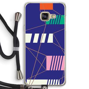 CaseCompany Gestalte 5: Samsung Galaxy A3 (2016) Transparant Hoesje met koord