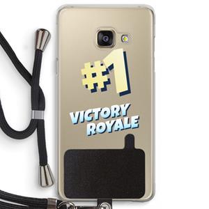 CaseCompany Victory Royale: Samsung Galaxy A3 (2016) Transparant Hoesje met koord