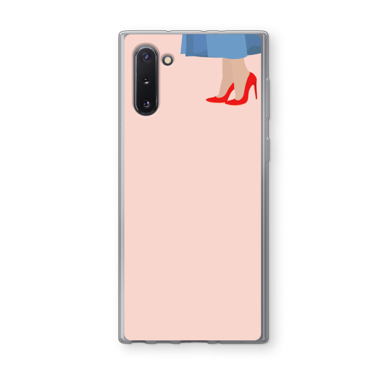 CaseCompany High heels: Samsung Galaxy Note 10 Transparant Hoesje