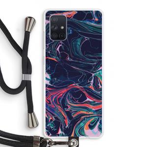 CaseCompany Light Years Beyond: Samsung Galaxy A71 Transparant Hoesje met koord