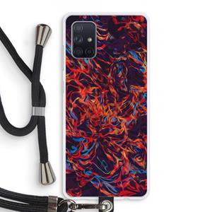 CaseCompany Lucifer: Samsung Galaxy A71 Transparant Hoesje met koord