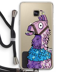 CaseCompany Lama: Samsung Galaxy A3 (2016) Transparant Hoesje met koord