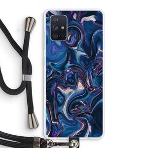 CaseCompany Mirrored Mirage: Samsung Galaxy A71 Transparant Hoesje met koord