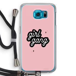 CaseCompany Girl Gang: Samsung Galaxy S6 Transparant Hoesje met koord
