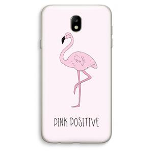 CaseCompany Pink positive: Samsung Galaxy J7 (2017) Transparant Hoesje