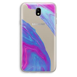 CaseCompany Zweverige regenboog: Samsung Galaxy J7 (2017) Transparant Hoesje