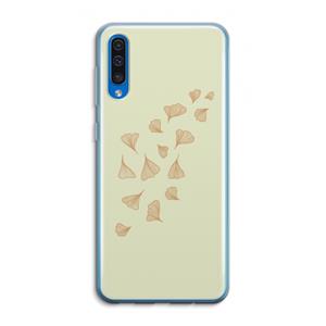 CaseCompany Falling Leaves: Samsung Galaxy A50 Transparant Hoesje